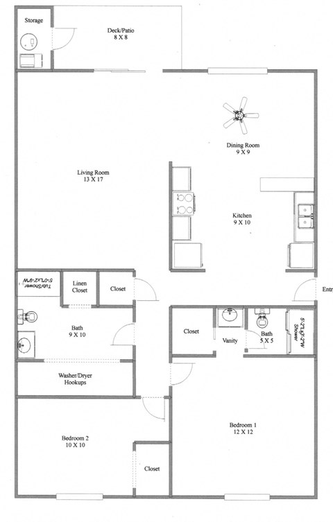 Wellington Estates 2 Bed 2 Bath 1018 sq ft